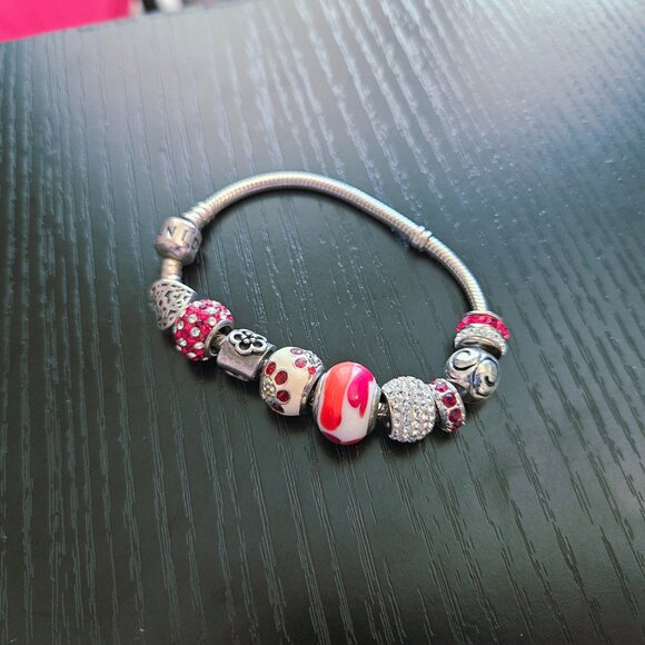 Pandora charm red and white flower - Picture 6 of 6